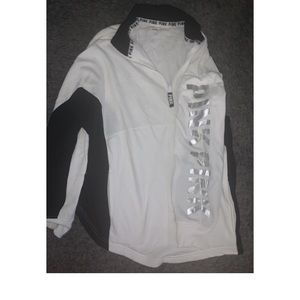 Pink 1/4 zip pullover